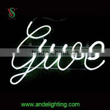 Outdoor 9*21mm flexible neon sign led sign