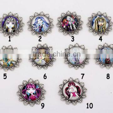 China wholesale brooch silver plated fairy spirit crystal brooch pins jewelry fashion factory