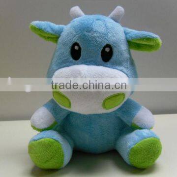 Plush Lovely Music Cow with pull line