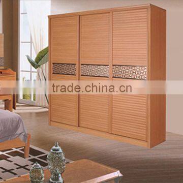 OEM New Design Easy To Clean Cherry 3 Door Wardrobe For Suite