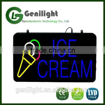 New LED Neon Animated ice Cream Sign