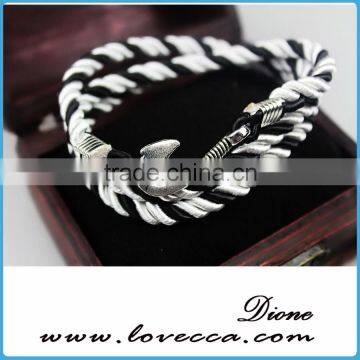 Colorful Rope Handmade Multilayer Anchor Nautical Navy Rope Bracelet photo-5