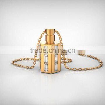 Luxury Aromatherapy Necklace Perfume Bottle Chain Necklace In Bulk