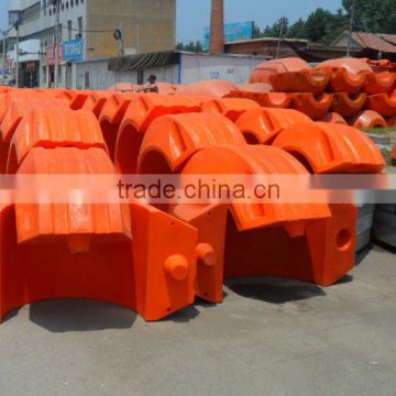 Plastic foater for dredging pipe used in marine or river