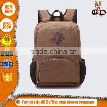 Wholesale vintage custom College canvas backpack