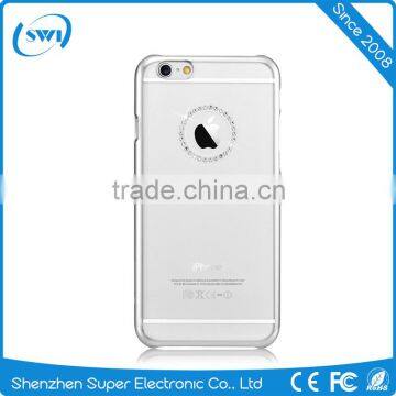 Electroplating PC Hard Case Crystal Jewelry Hard Back Screen Cover for IPhone 6/6s Plus photo-3