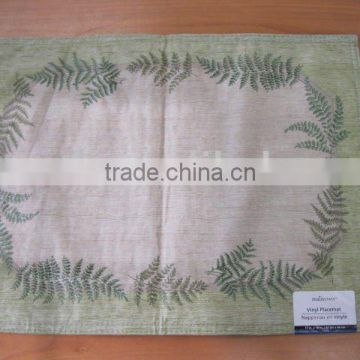 100% polyester fabric printed table mat