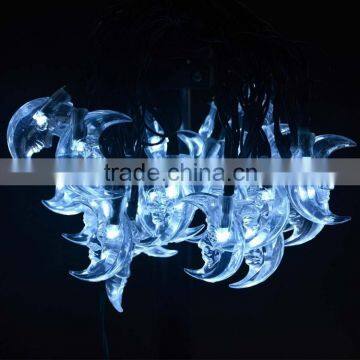 20ft 30 LED Moon String Solar Led Light or Outdoor, Gardens, Homes, Wedding, Christmas Party photo-4