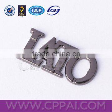 Good plating sewing small and thin engraved metal plate for lady underwear