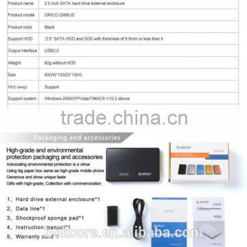 2015 Hot Sale OEM USB 2.0 1tb External Hard Disk Drive Enclosure USB 2.5 Inch Portable HDD Enclosure photo-5