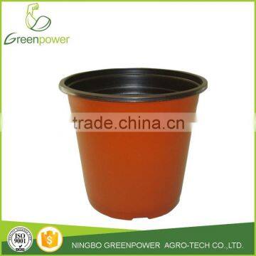 bulk double color round plastic garden flower pot