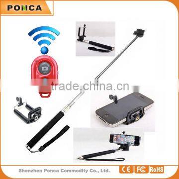 2015 hot Selling stylish Selfie Stick with bluetooth selfie stick monopod