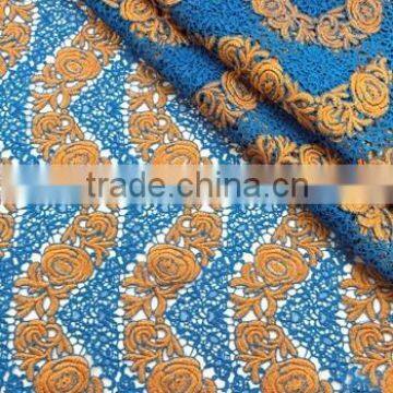 2015 Best Selling African Cord Lace Fabrics Nigeria Cord Lace photo-5