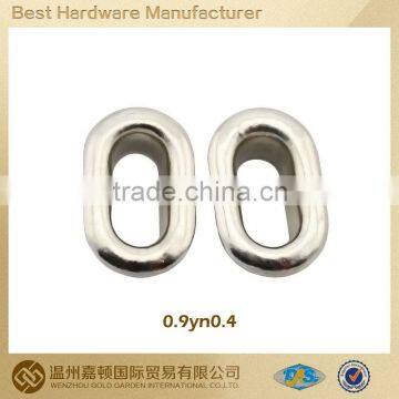 High grade Inner.9mm*4mm Brass Oval Eyelet for Apparel Shoe bag