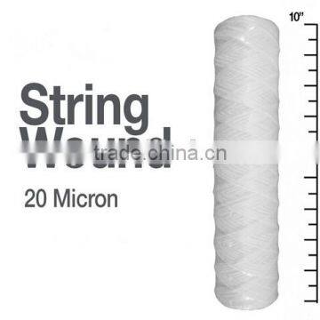 20 Micron String Wound Sediment Water Filter Cartridges