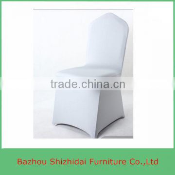 White Cheap Universal Spandex Lycra Stretch Elastic Chair Cover For Hotel Wedding Banquet Party