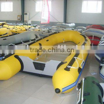 inflatable aluminum floor fishing boat