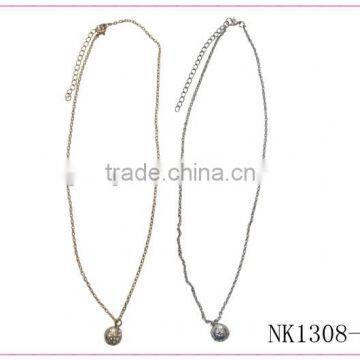 Chain necklace with a small ball,latest fashion necklace,necklace for pretty clothes