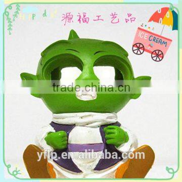 Resin A Little Robot Boy Led small Light Craft for Home & Garden Decoration