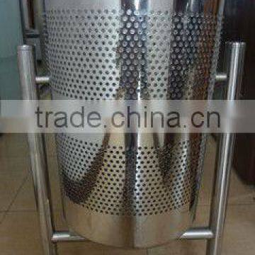 stainless steel outdoor waste bin