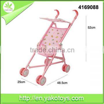 Top sale new fashion kids push cart, baby child toy doll stroller