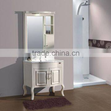 kangchen Style Modern Solid Wooden Bathroom Vanity Cabinet