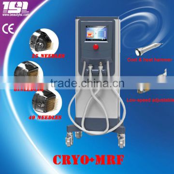 Fractional rf microneedle cryo rf facial equipment