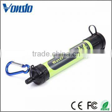 Personal mini water purifier filter for outdoor activities