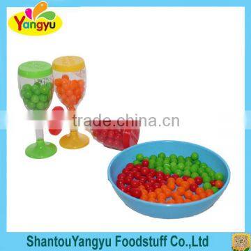 Fruit hard candy in goblet