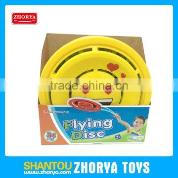 Zhorya children 29CM 3 colors 24pcs/DB flying dics sports toys