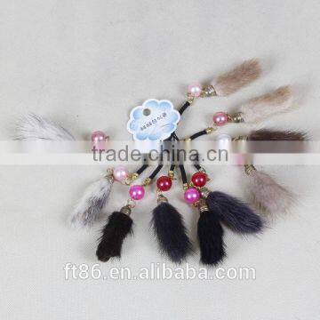 synthetic fur plush handmade fox fur tails