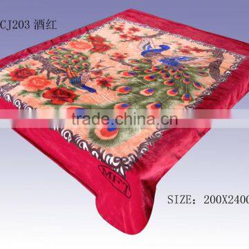 Raschel Blanket Heavy Polyester Mink Blanket Beddings photo-5
