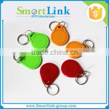 RFID Type and PVC Plastic Type RFID Keychain,125Khz/13.56Mhz rfid ABS access keyfob