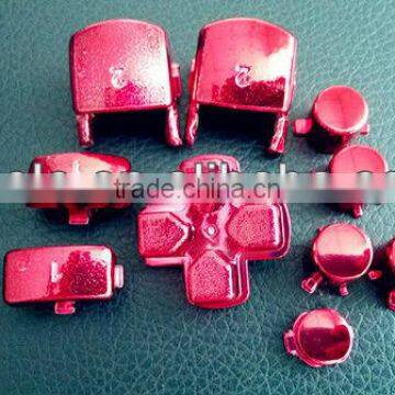 Chrome Red Replacement Button For PS3 Wireless Controller Buttons Kits