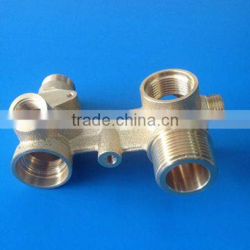 4 ways Hot Forged Female to Male Brass Elbow Pipe Fitting Parts for Joints Plumbing and Heat Exchange System