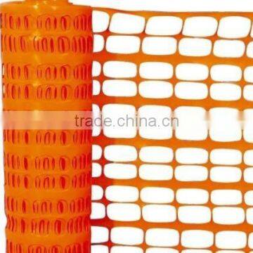 Orange safety net/safety barrier fence