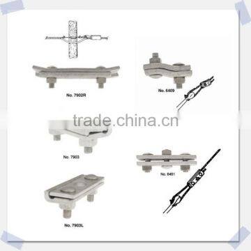 Pole Line Hardware Messenger & Telecommunications Hardware Clamps Messenger Suspension Steel Guy Clamps photo-3
