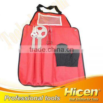 Wood Handle Football BBQ Tool Set With Apron