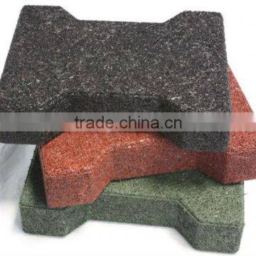 Hot !recycled rubber paver tile 23mm,45mm