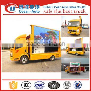 HOWO 4X2 mobile led advertising truck