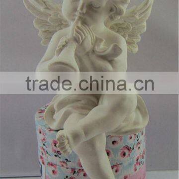 Decorate sitting mini angel statue