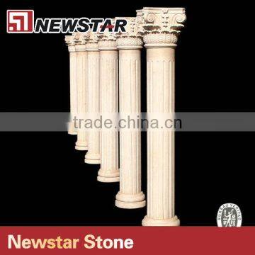 Newstar marble column stone pillar caps marble pillar