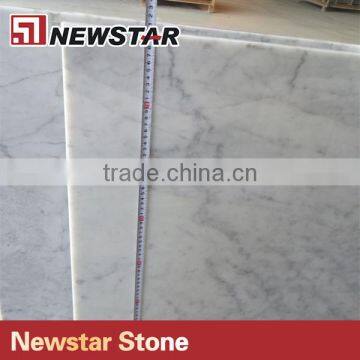 Marble Carrara Tiles Cut Into Marble Countertop photo-6