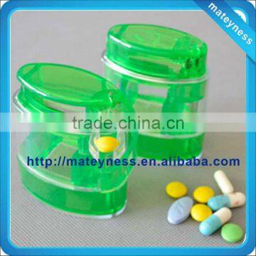 Travel Medicine pill case with cutter