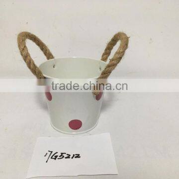 China Best Sellers Home Garden Colorful Iron Metal Hanging Plant Flower Pot and Metal Planters photo-4