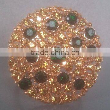 beaded gold plated masaic napkin ring for dining table decoration