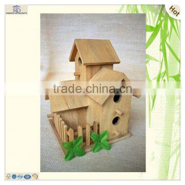 Sale Fairy Castle Style Yard Wood Birds House photo-2