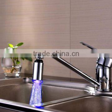 Temperature Automatic Control LED Copper Bubble Color Changing LED Faucet Light Spout, Kitchen Basin LED Faucet For Wholesale photo-3