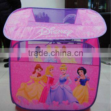 Fanstic cartoon Pop up princess playhouse tent