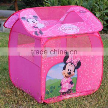 Pink Cartoon playhouse for girls Kids house tent